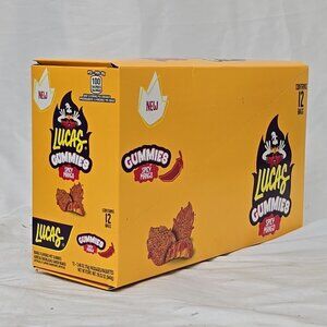 Lucas Gummies Spicy Mango 12-PACK Sweet and Sour Candy Snacks 29.52 Oz